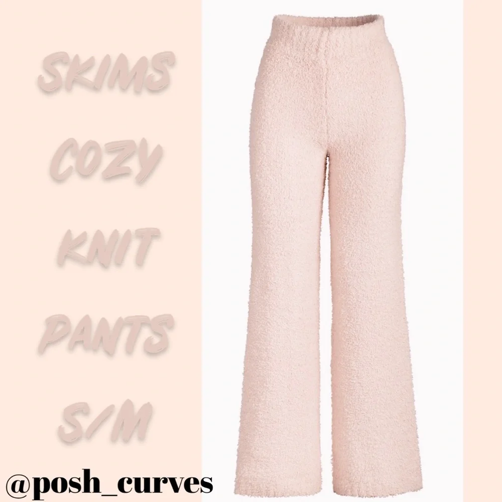SKIMS COZY KNIT PANTS—DUSK. SIZE S/M. NWT - Picture 9 of 10